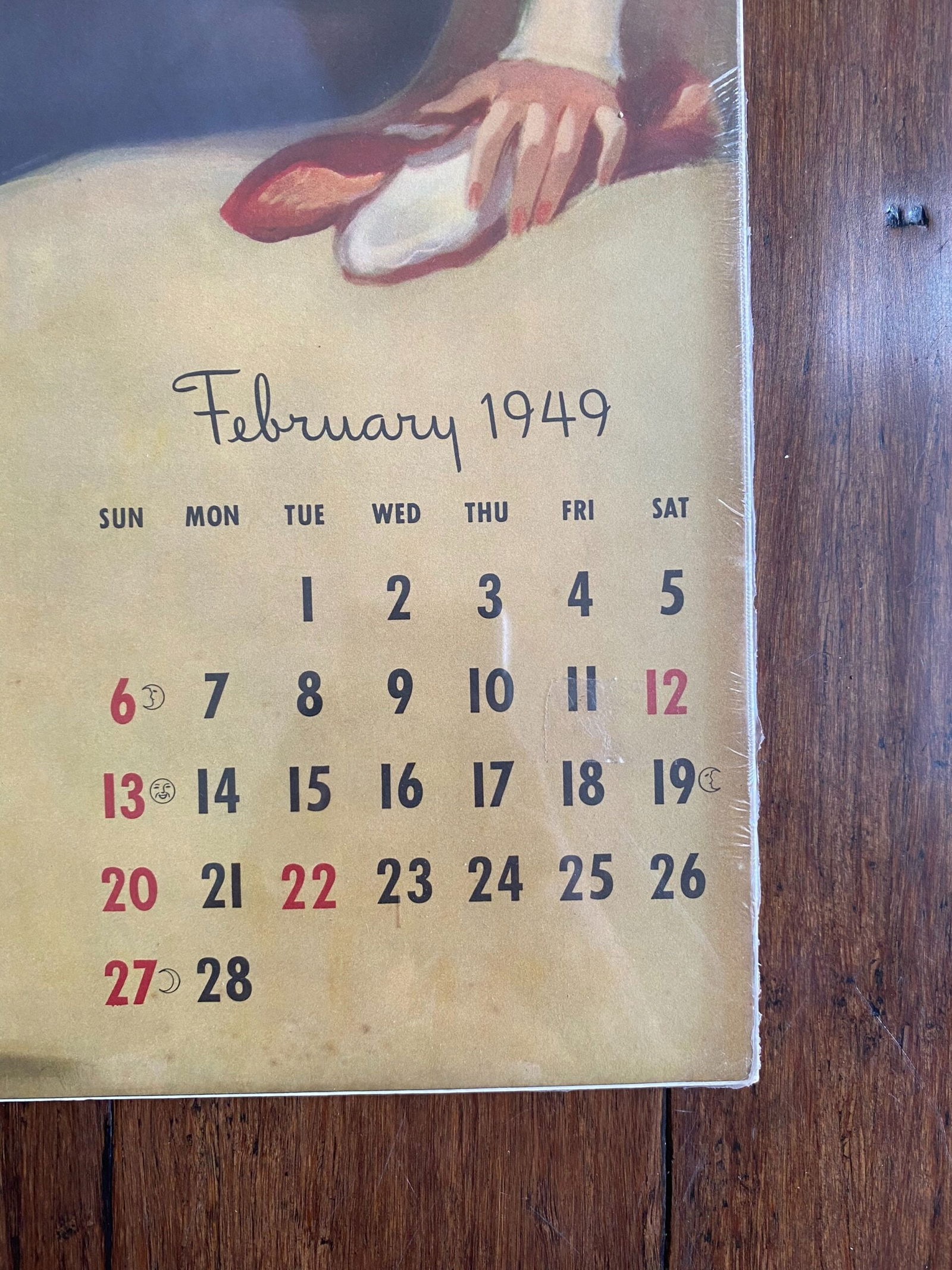 Coca-Cola Calendar - Art By Gil Elvgren (1949) 13x22 US Advertising Poster - 3