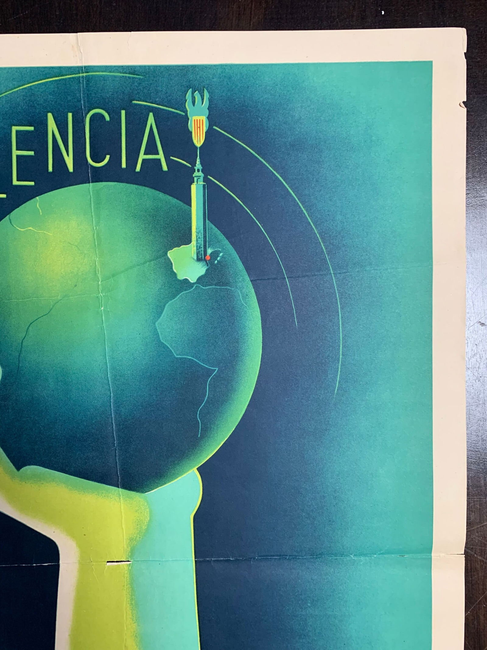 Valencia XXII Feria - J.Masia (1944) 17 x 25 Spanish Trade Fair Poster - 2