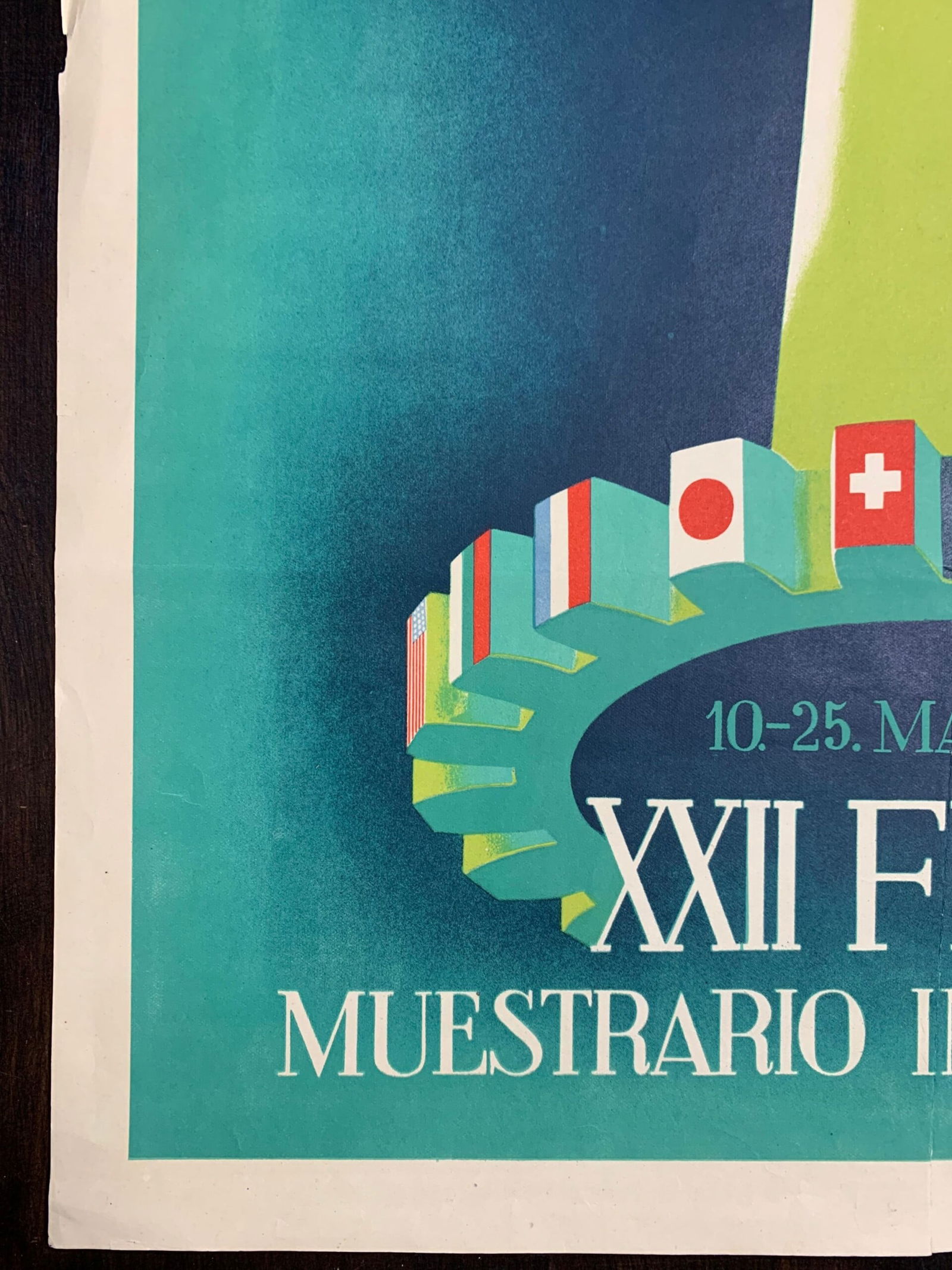 Valencia XXII Feria - J.Masia (1944) 17 x 25 Spanish Trade Fair Poster - 4