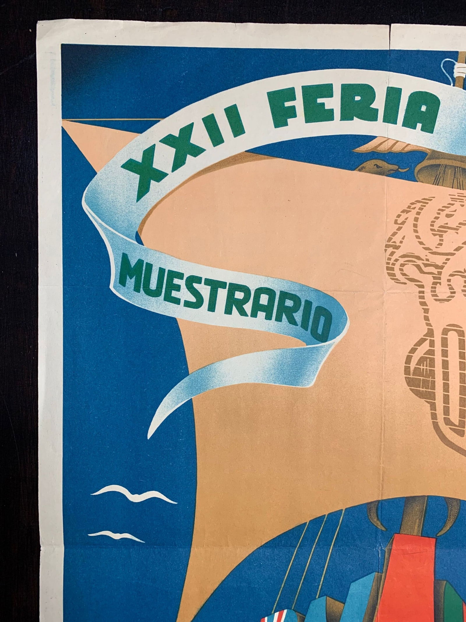 Valencia XXII Feria - Calandin (1944) 17 x 25 Spanish Trade Fair Poster - 2