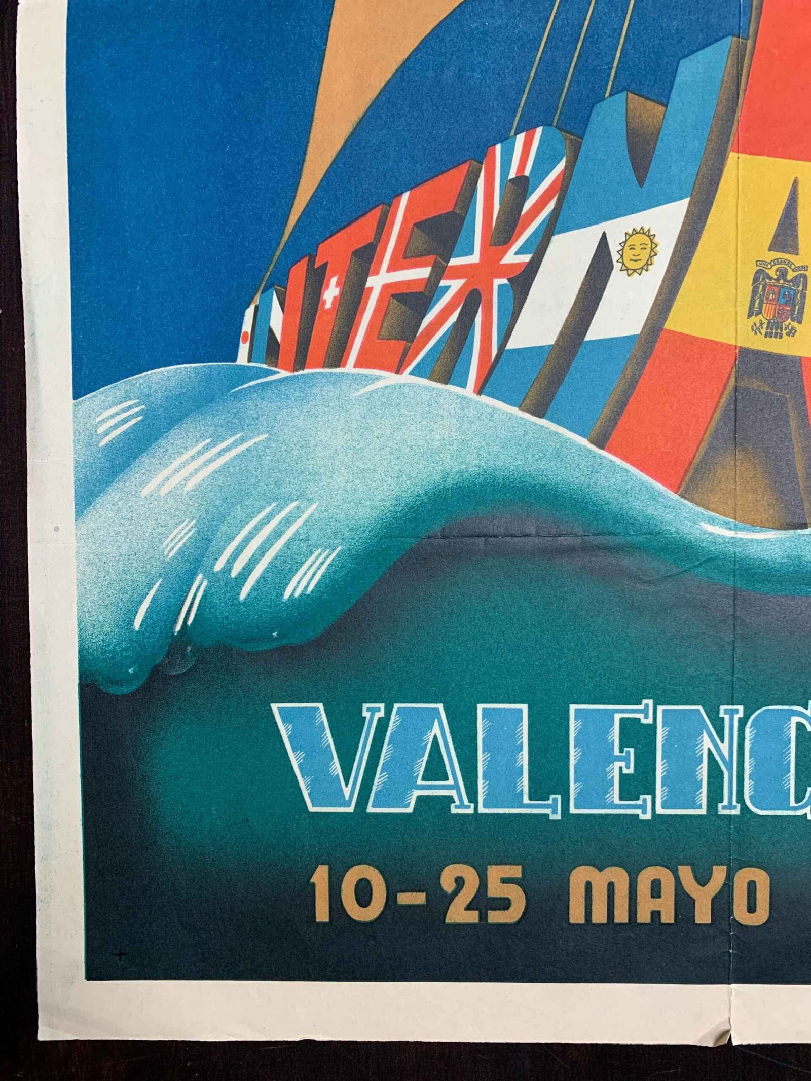 Valencia XXII Feria - Calandin (1944) 17 x 25 Spanish Trade Fair Poster - 5