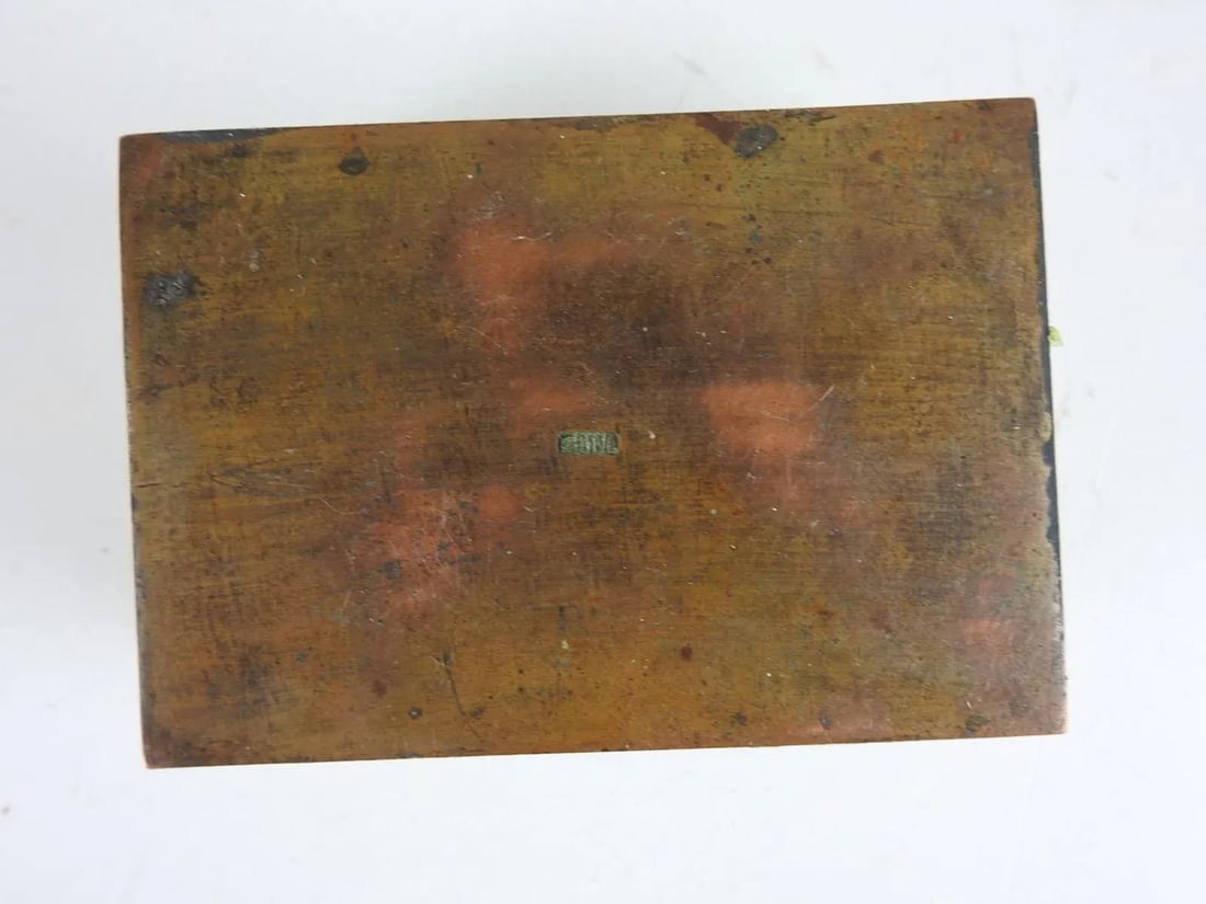 Vintage Lime Green Chinese Repousse Horses Enamel Box and Dish - 10