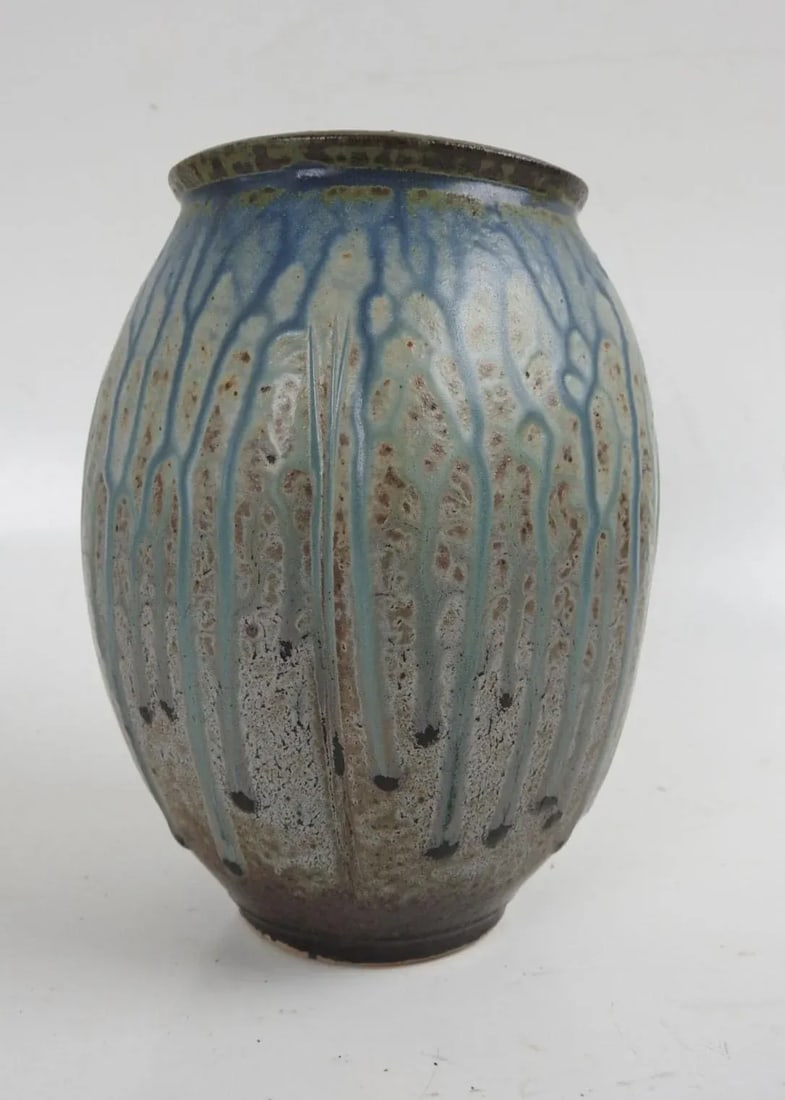 Contemporary Richard Aerni Stoneware Studio Pottery Vase - 3