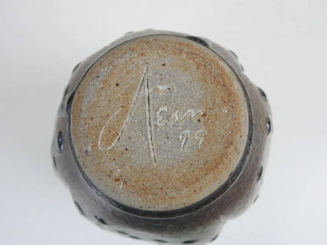 Contemporary Richard Aerni Stoneware Studio Pottery Vase - 4