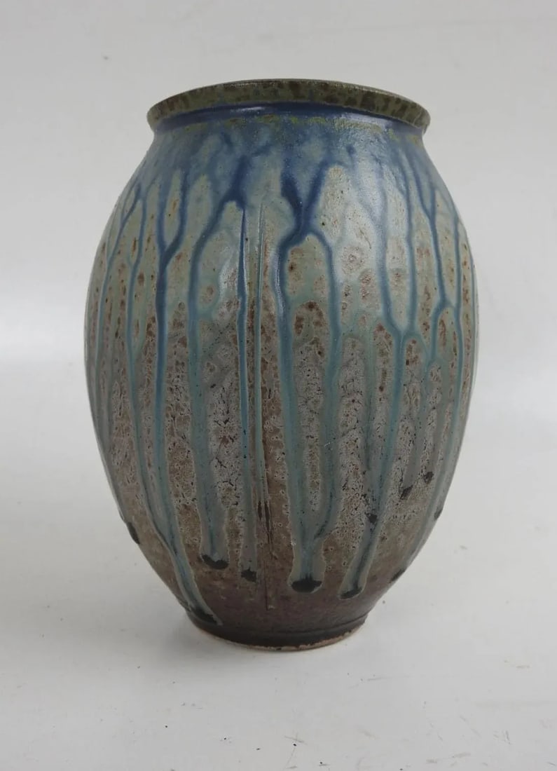 Contemporary Richard Aerni Stoneware Studio Pottery Vase - 8