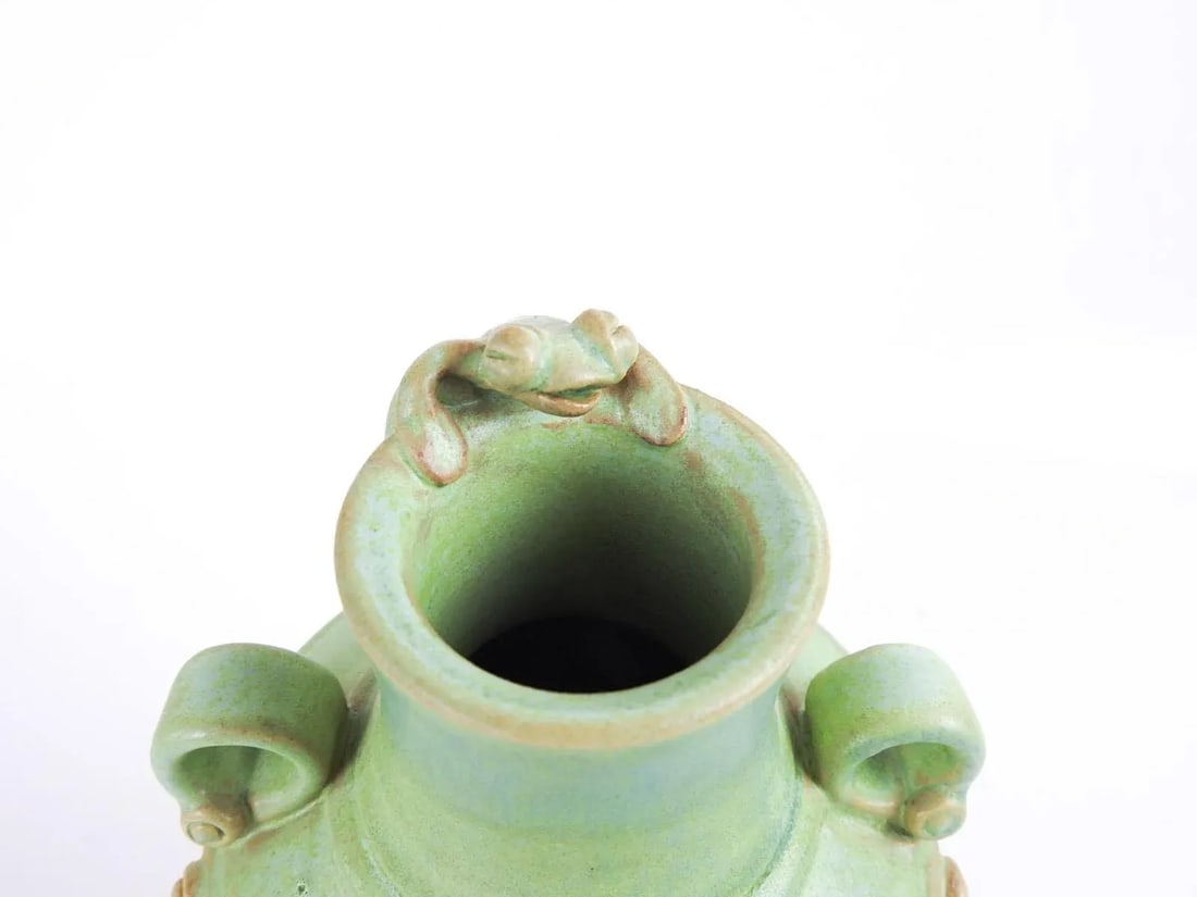 V Chin Celedon Porcelain Studio Pottery Bottle Vase Vorakit Chinookoswong - 7