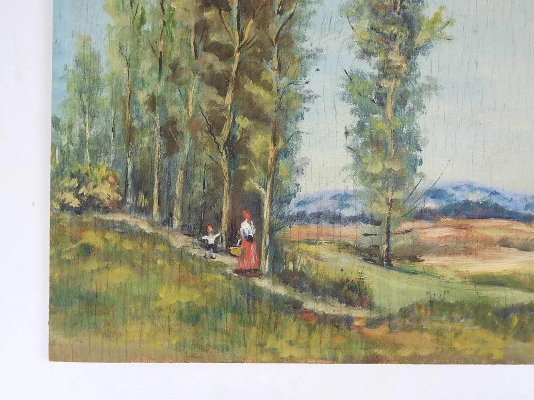 Vintage Continental Impressionist Landscape Painting - 6