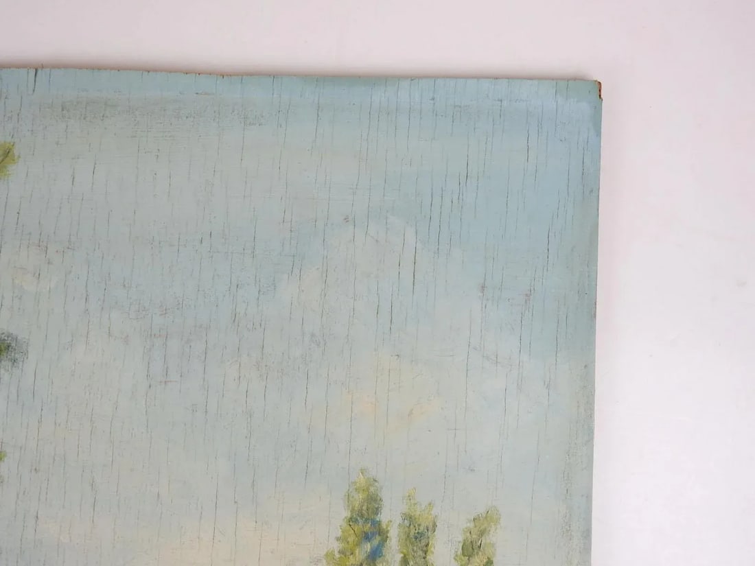 Vintage Continental Impressionist Landscape Painting - 7