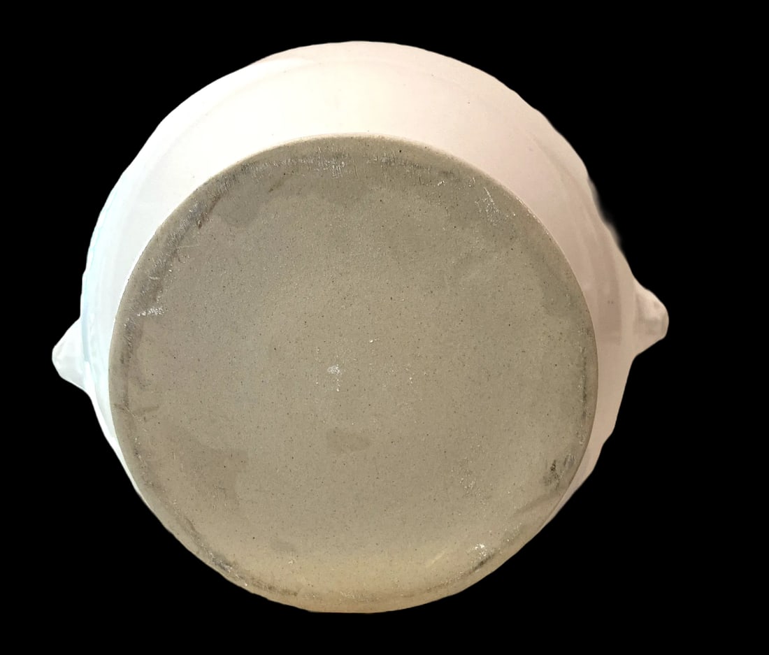 Antique French White Ironstone Tureen Lion Face Handles and Lid - 9