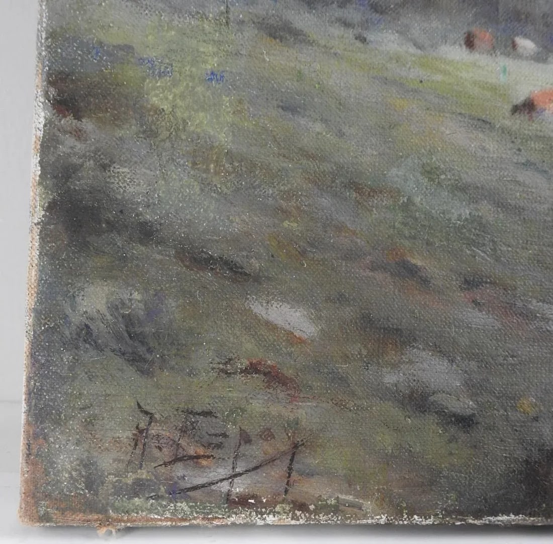 Vintage Angel Espoy Pastoral Landscape Painting - 2