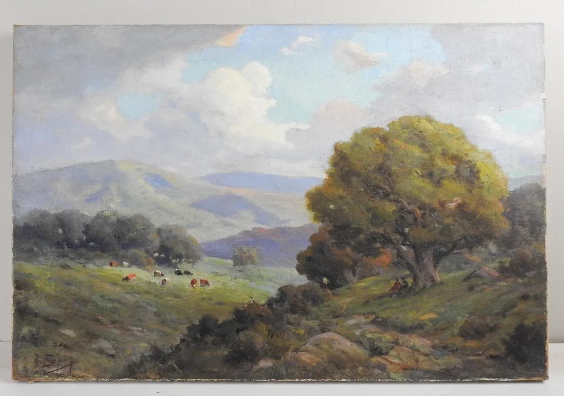 Vintage Angel Espoy Pastoral Landscape Painting - 4