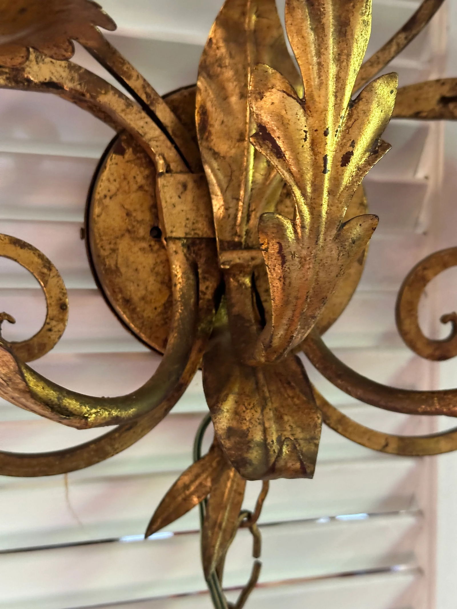 1950s Italian Tole Seven Lights Sconce - 8