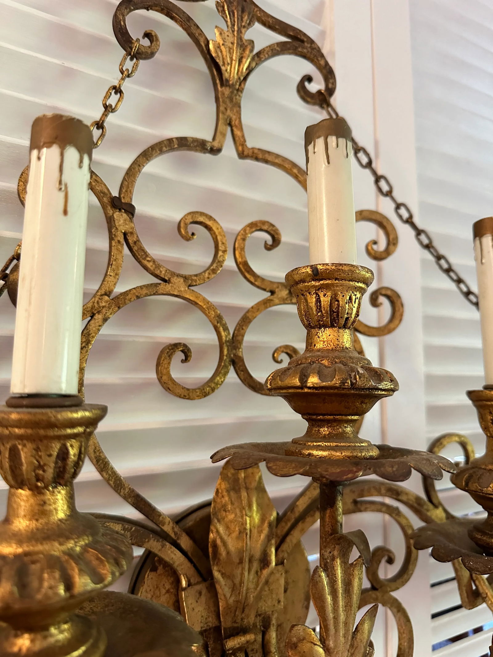 1950s Italian Tole Seven Lights Sconce - 9