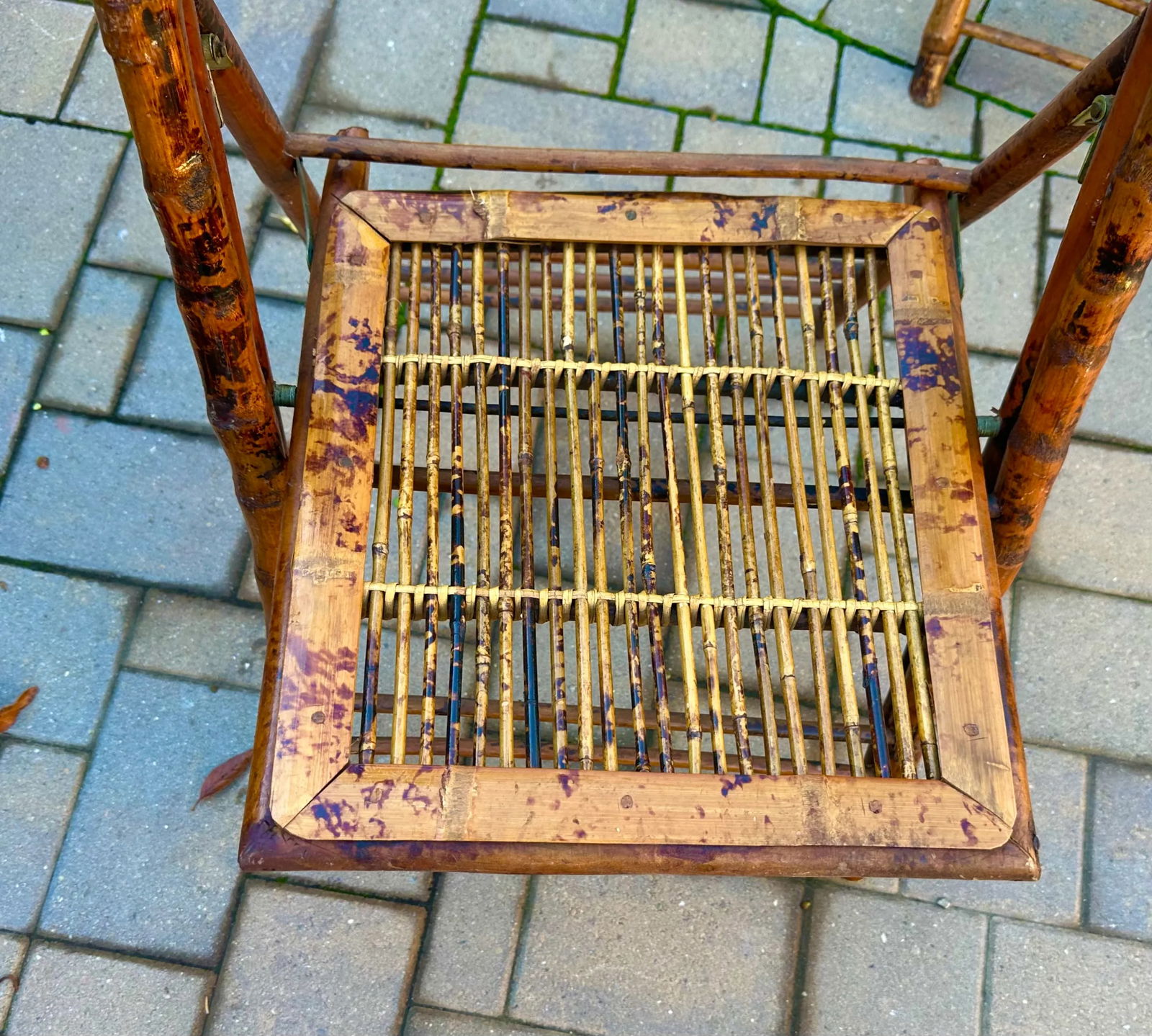 Vintage Bamboo Folding Chairs-Set of 4 - 3