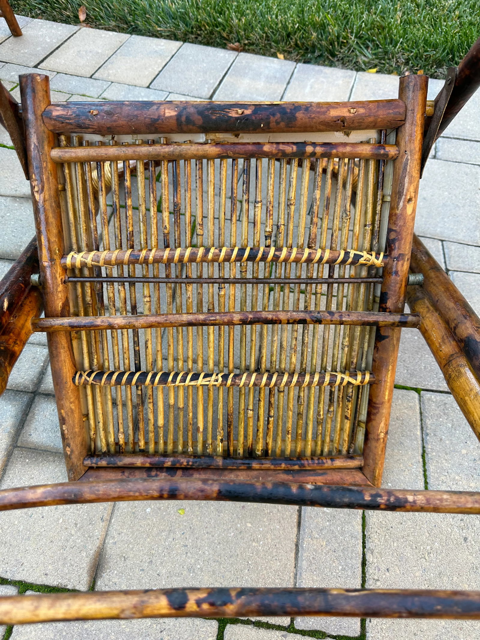 Vintage Bamboo Folding Chairs-Set of 4 - 9