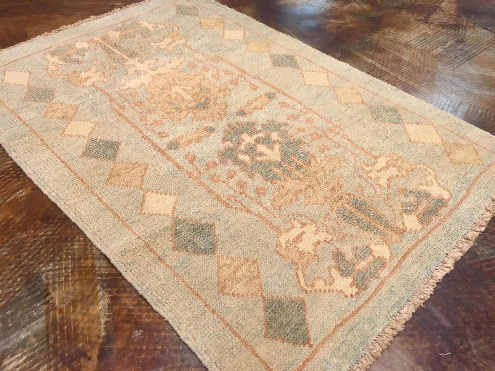 Turkish Oushak Area Rug - 3"8" × 5"4" - 3