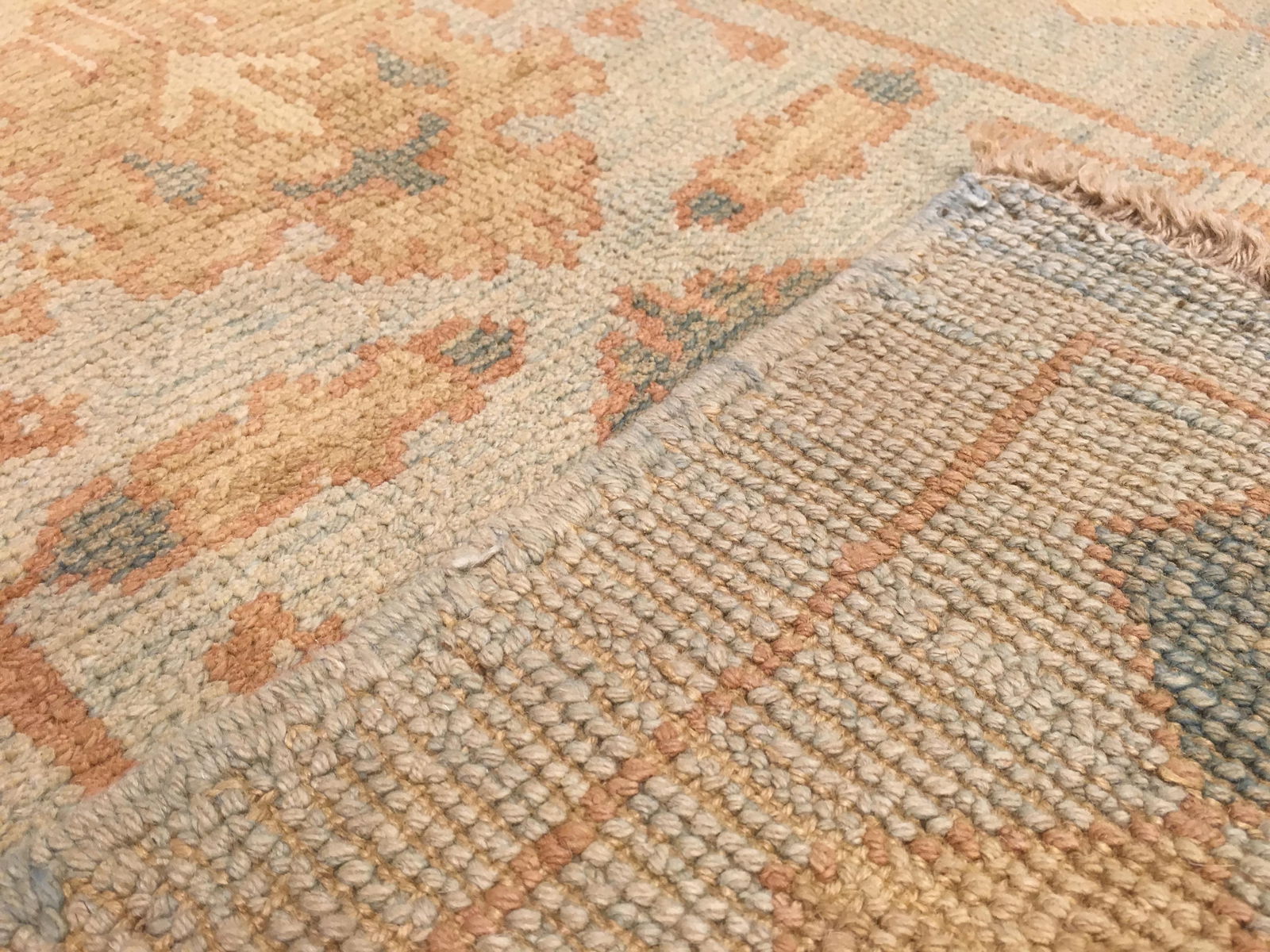 Turkish Oushak Area Rug - 3"8" × 5"4" - 4