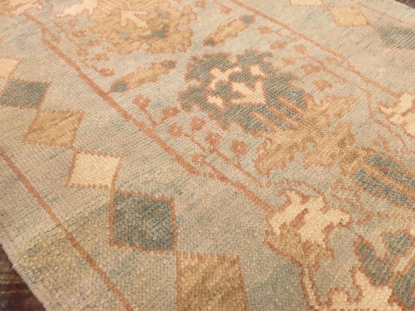 Turkish Oushak Area Rug - 3"8" × 5"4" - 5