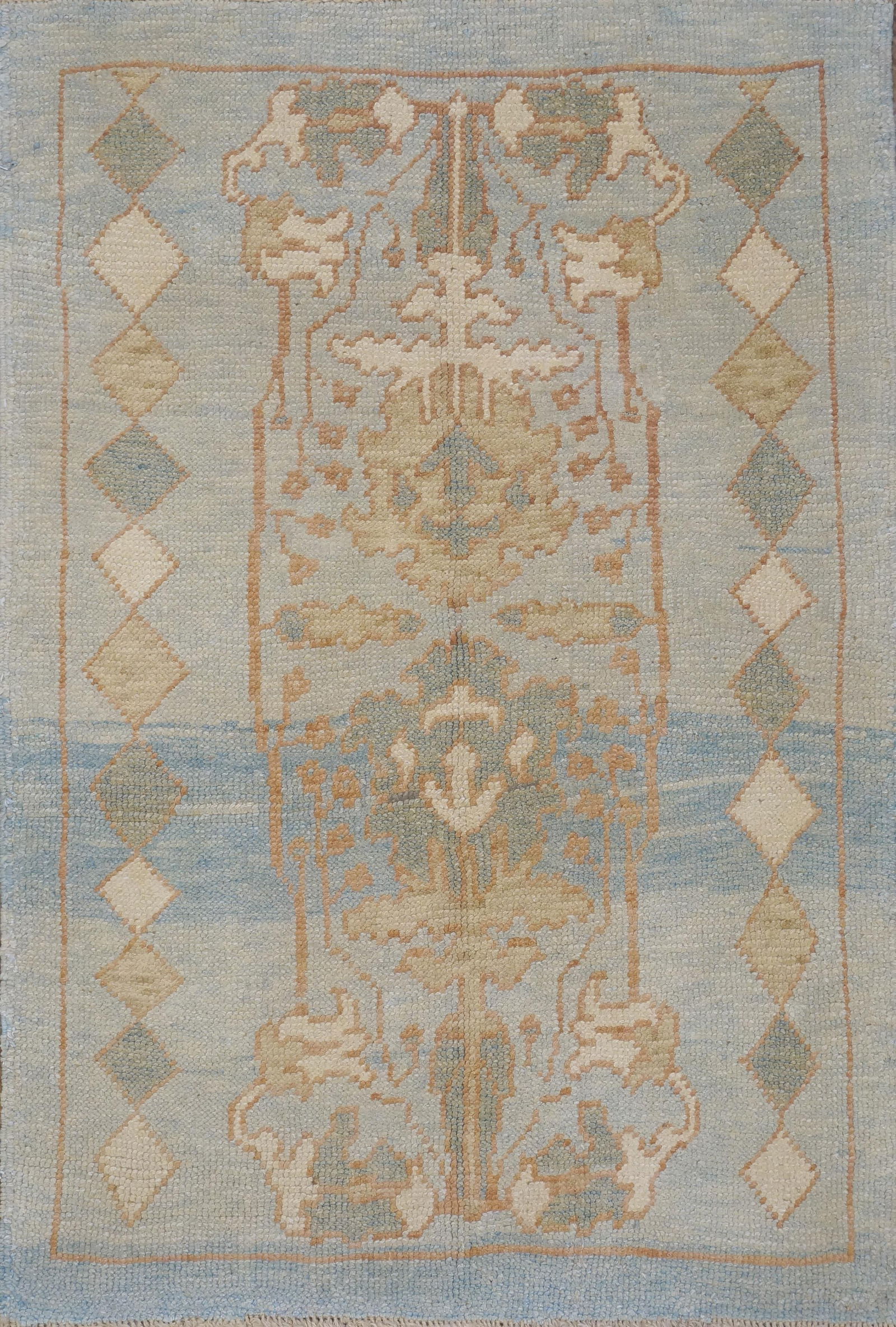 Turkish Oushak Area Rug - 3"8" × 5"4" - 6