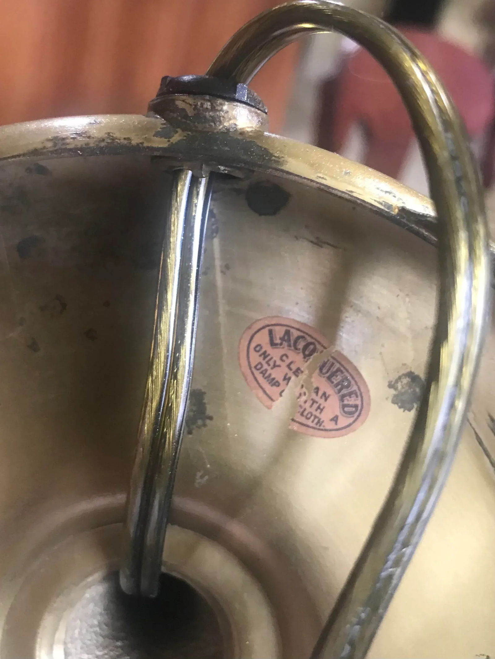 Antique Reverse-Painted, Boudoir Table Lamp, 19th Century - 9