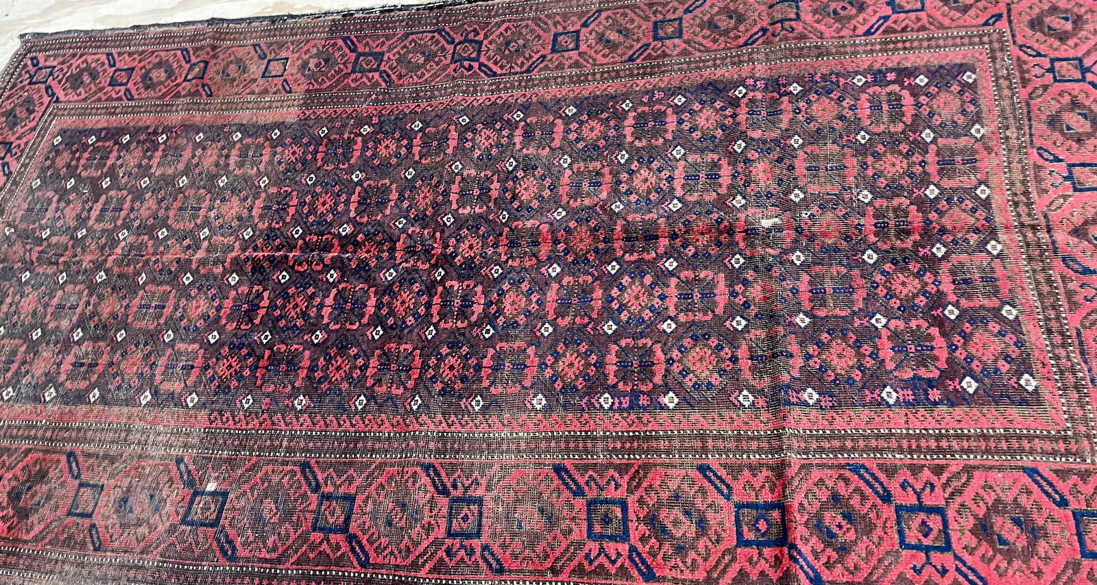 Antique Belouch Turkoman Rug, C-1900's,As Is - 12