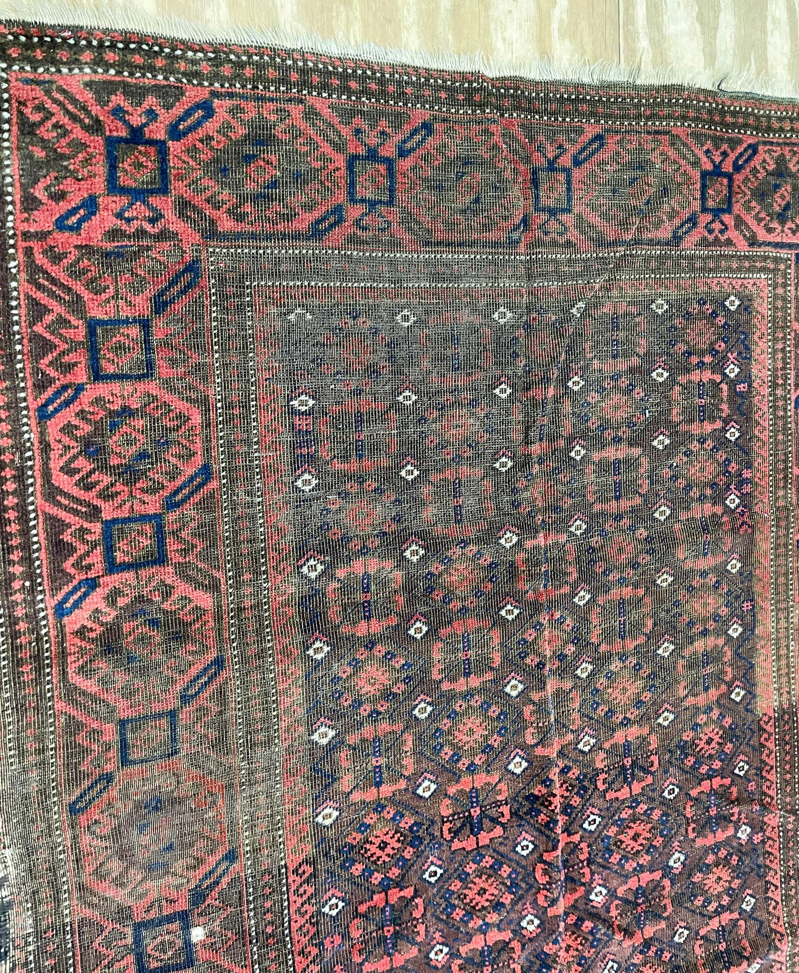 Antique Belouch Turkoman Rug, C-1900's,As Is - 5