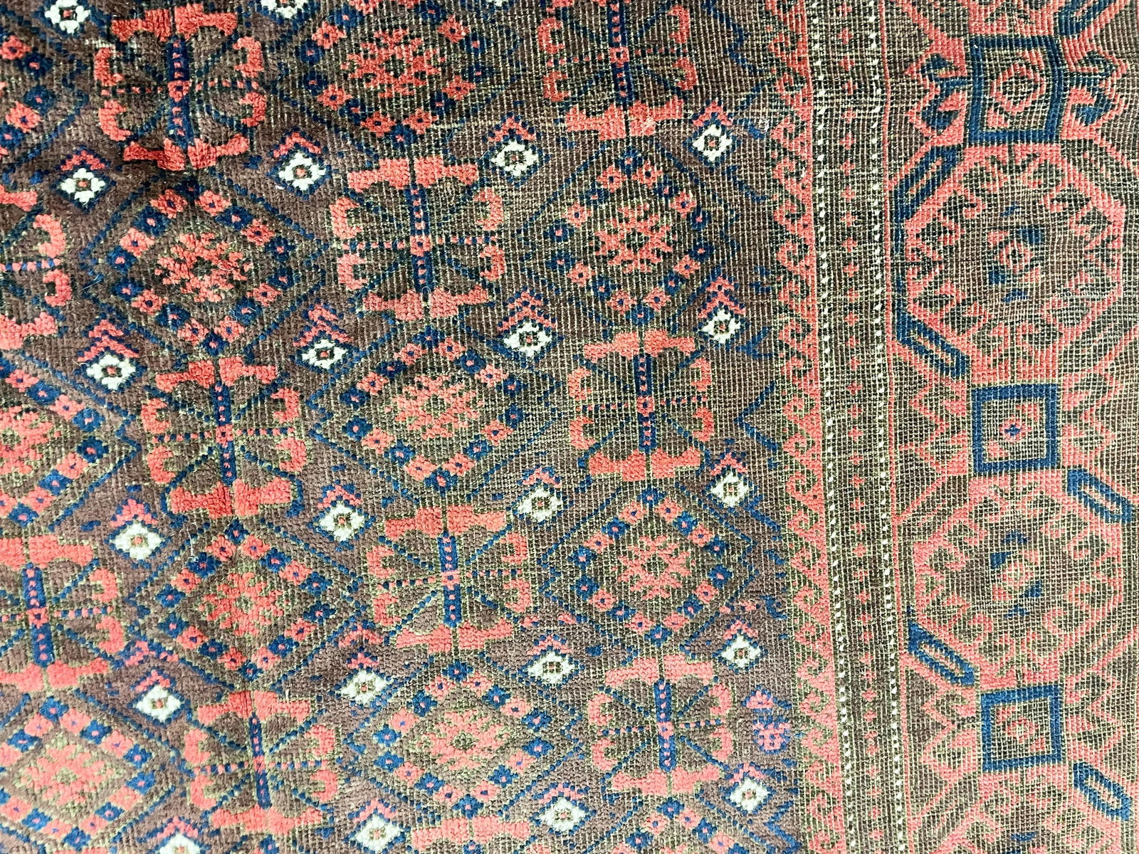 Antique Belouch Turkoman Rug, C-1900's,As Is - 8