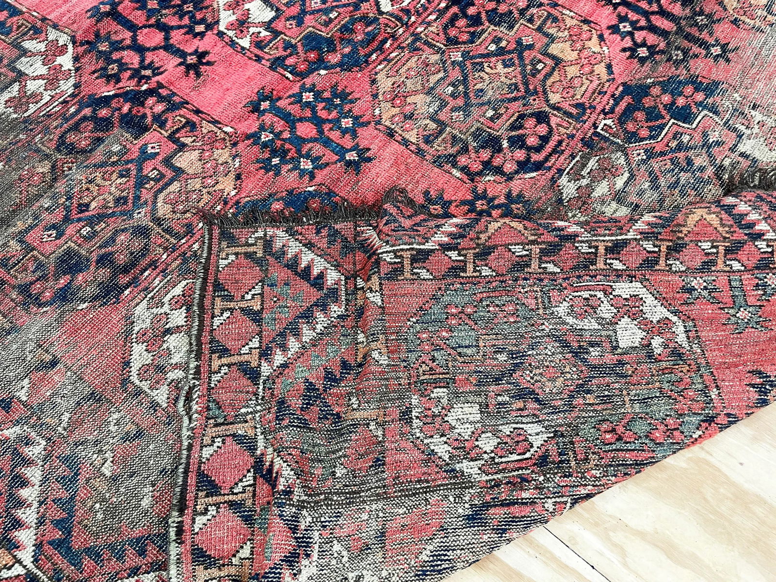 Antique Erssary Turkman Carpet, as Is - 5