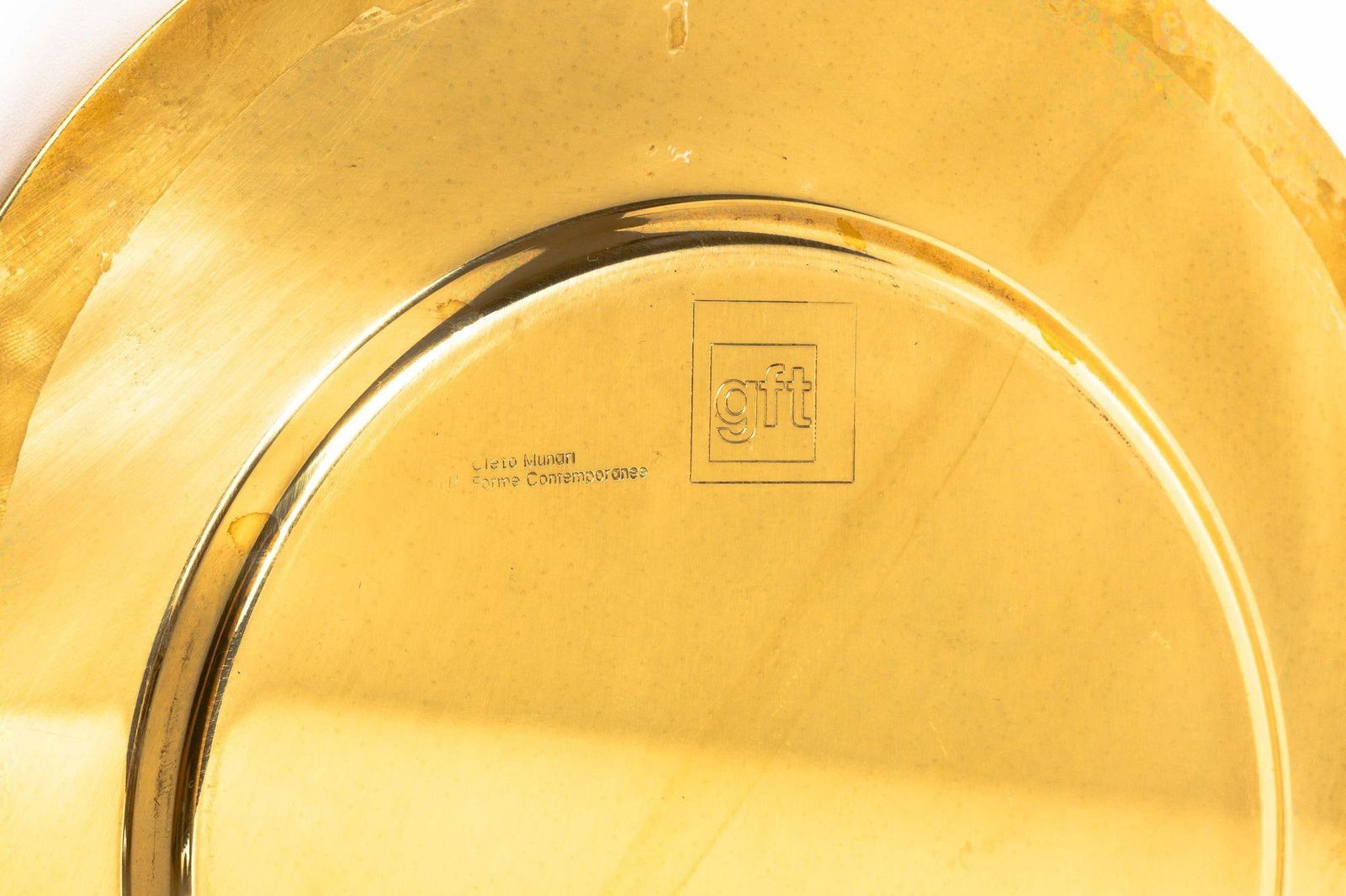 1970s Gio Ponti Brass Plate by Cleto Munari - 5