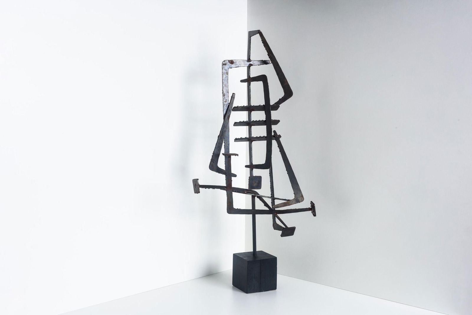 1950s Studio Forged Metal Sculpture - 5