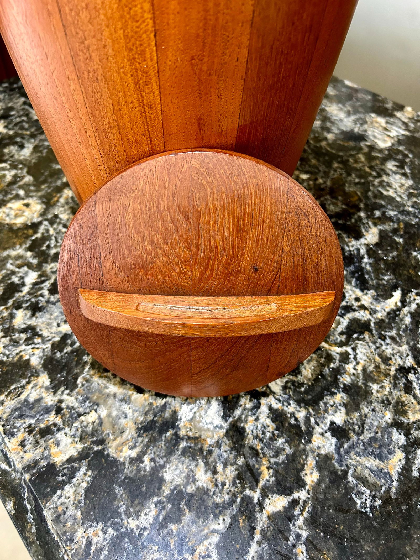 Vintage Danish Modern Stave Teak Ice Bucket/Lid, Jens Quistgaard for Dansk, 1960's, Mark #811 - 3