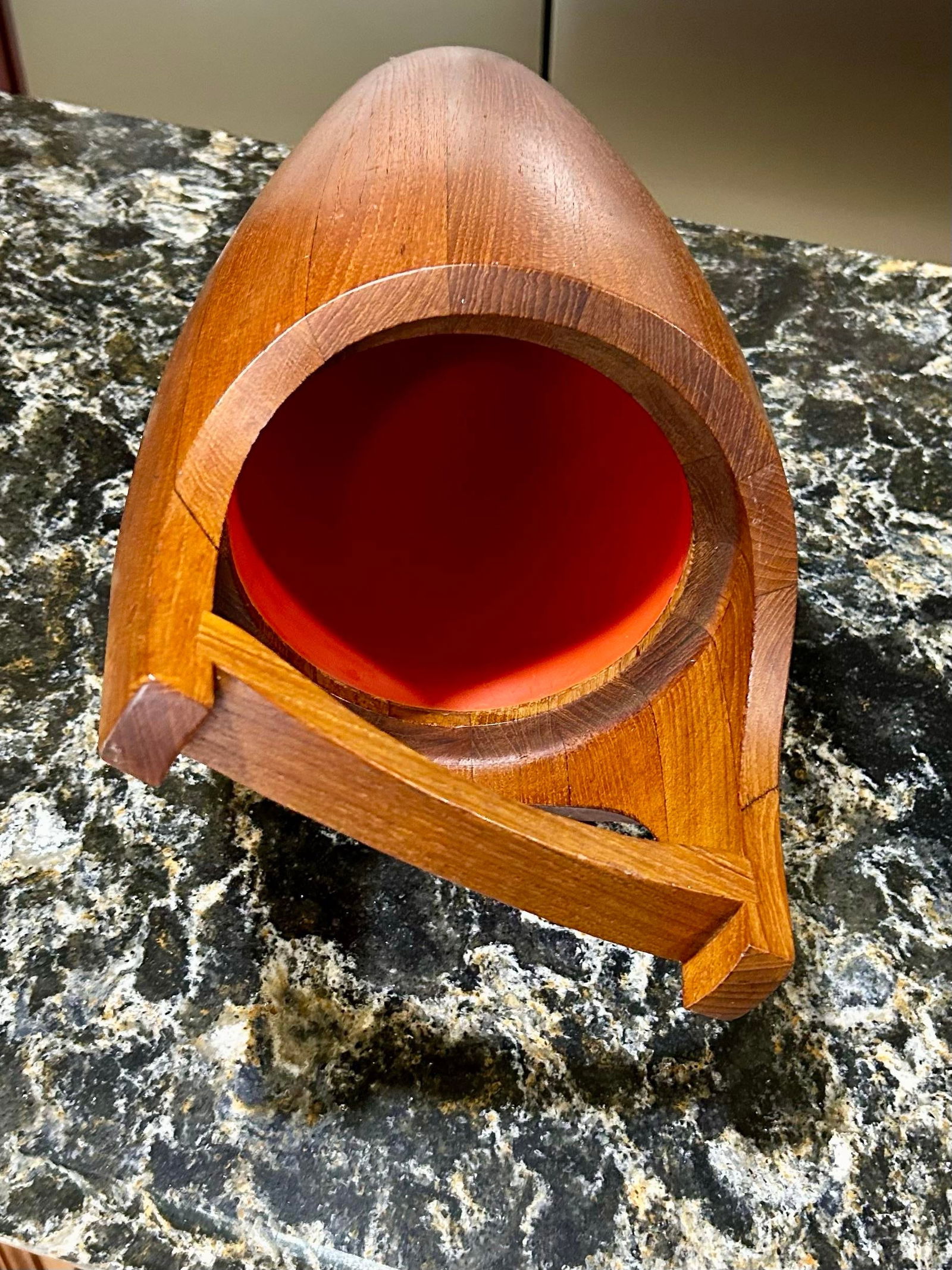 Vintage Danish Modern Stave Teak Ice Bucket/Lid, Jens Quistgaard for Dansk, 1960's, Mark #811 - 5