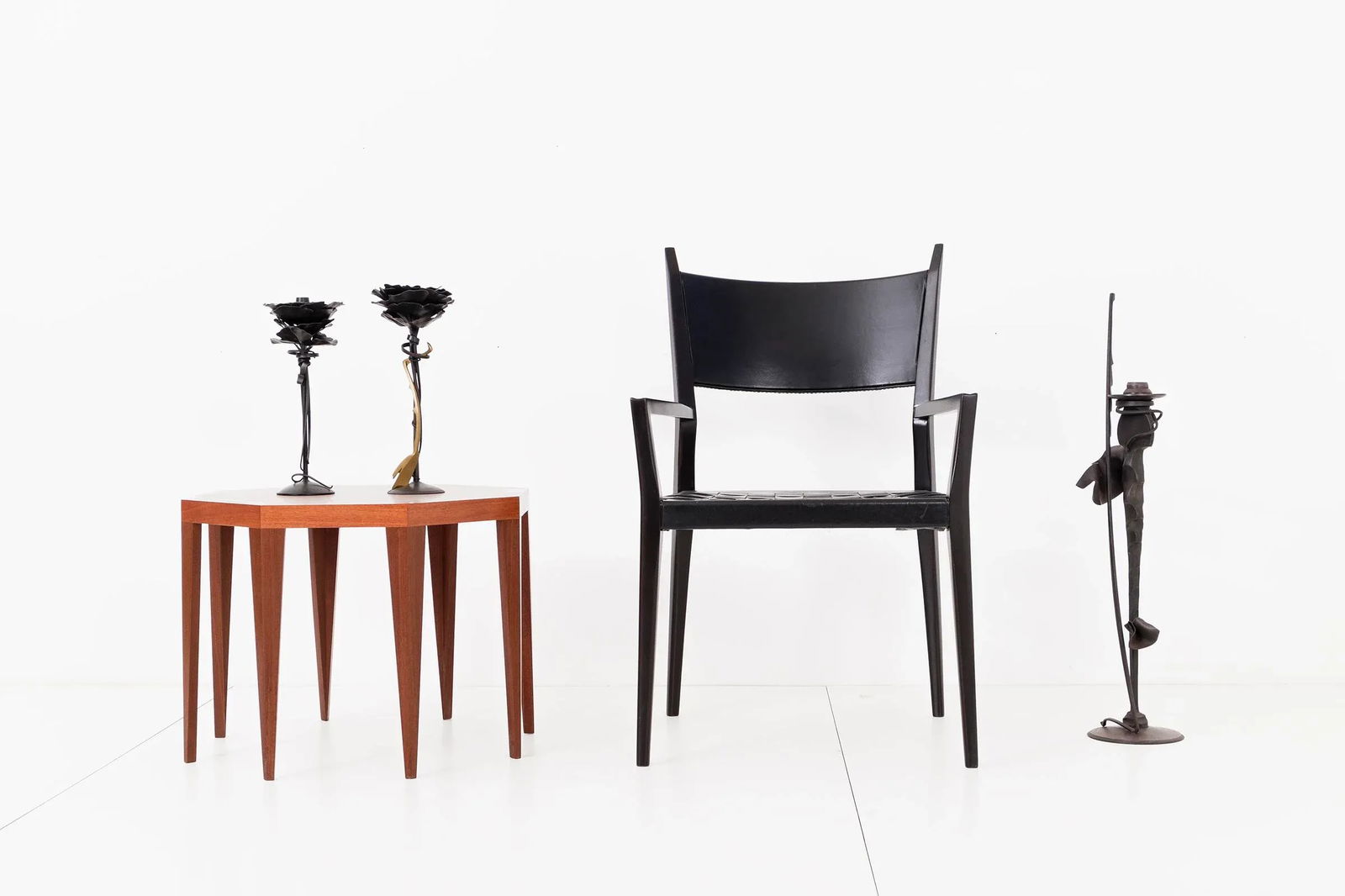 Albert Paley Blossom Candle Holders - a Pair - 4