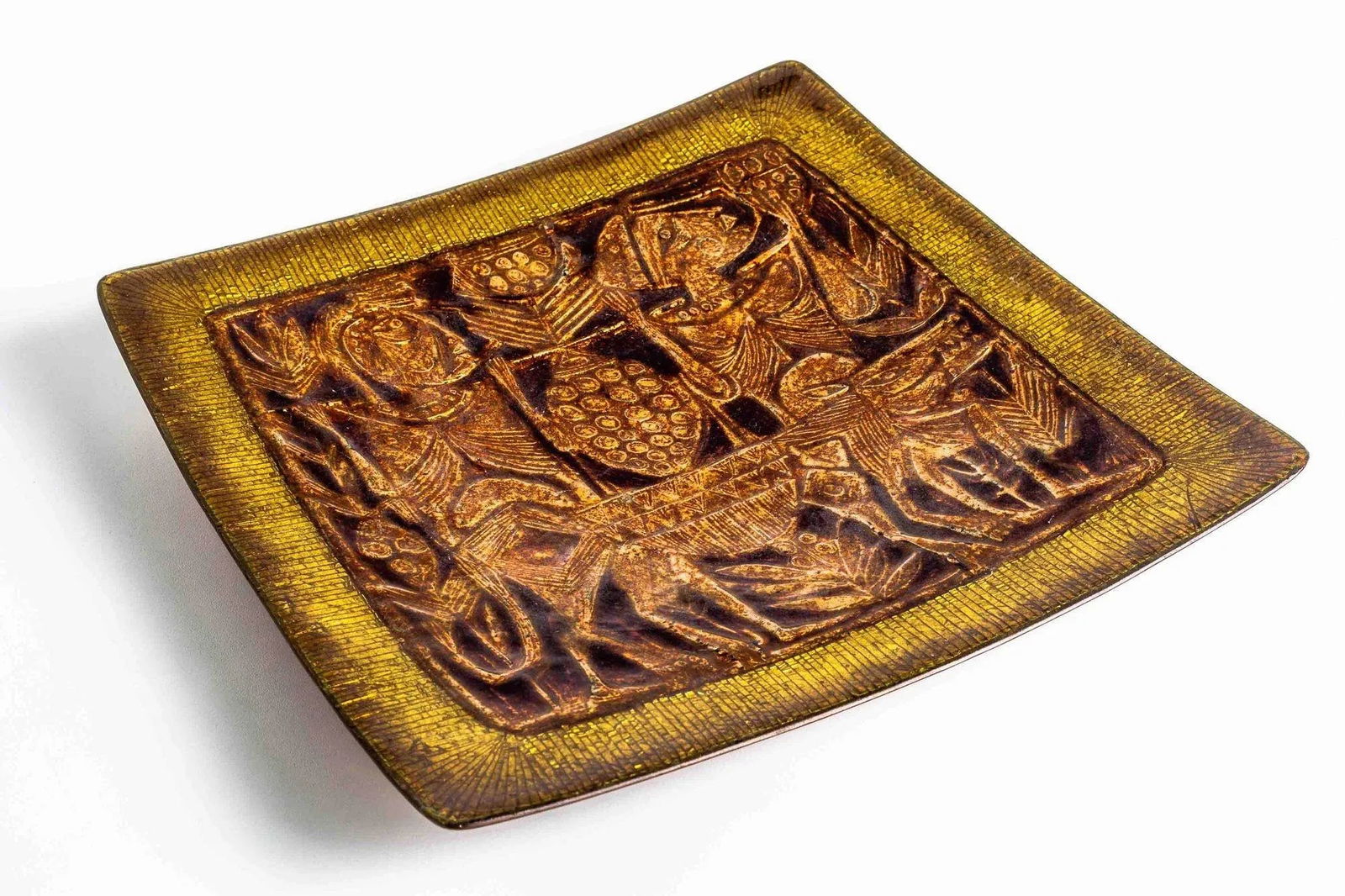 Decorative Tray by Del Campo, Italy 1970 - 2
