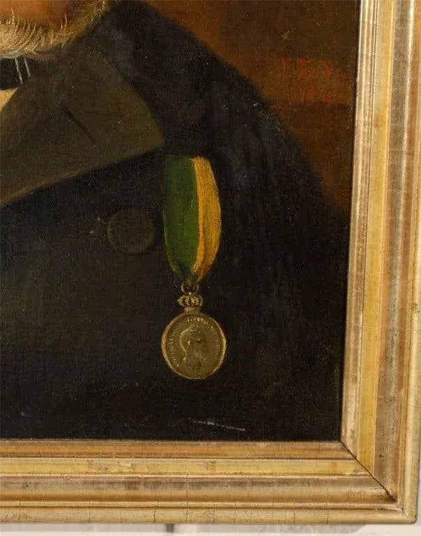 Antique Swedish Oil Portrait of Gentleman - 4