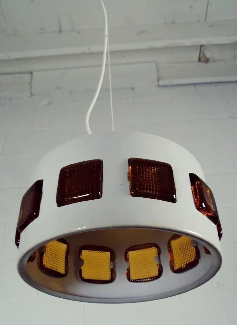 Vintage Mid-Century Swedish Modern Pendant by Erik Höglund and Einar Backström - 4