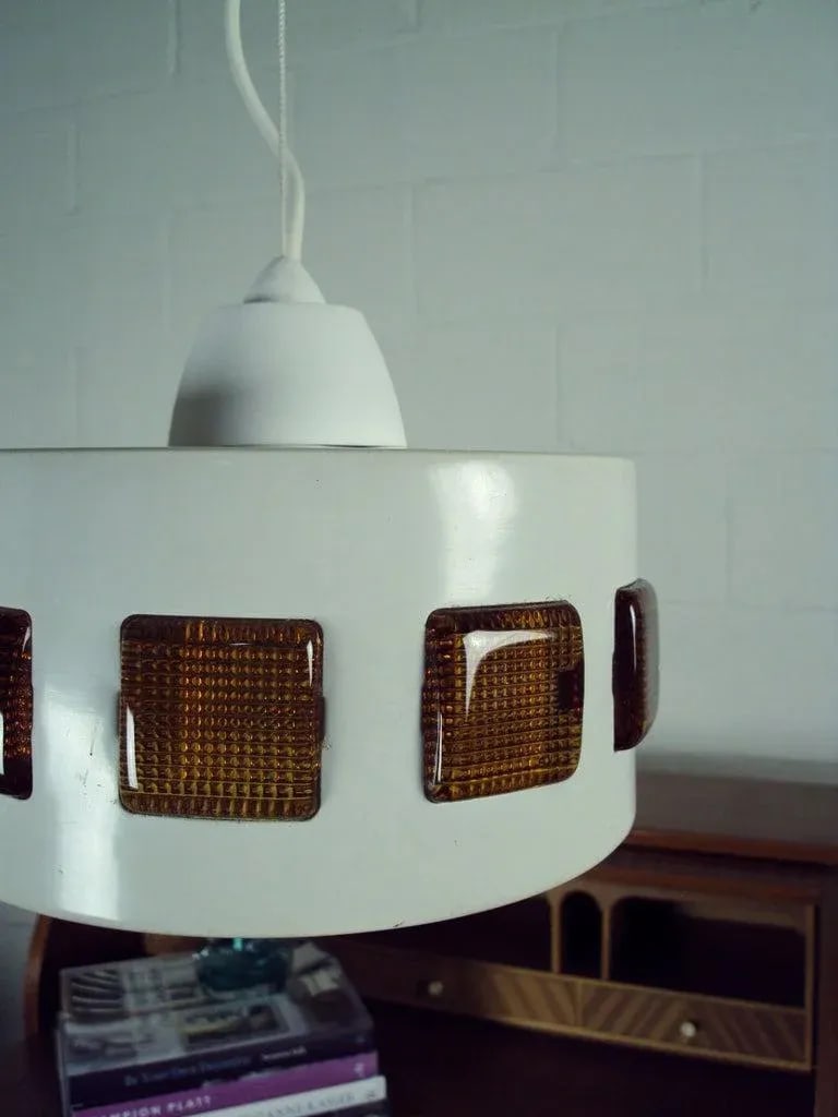 Vintage Mid-Century Swedish Modern Pendant by Erik Höglund and Einar Backström - 5