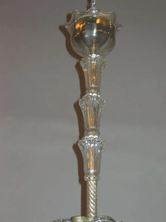 Swedish Orrefors Crystal Pendant Chandelier by Vicke Lindstrand - 2