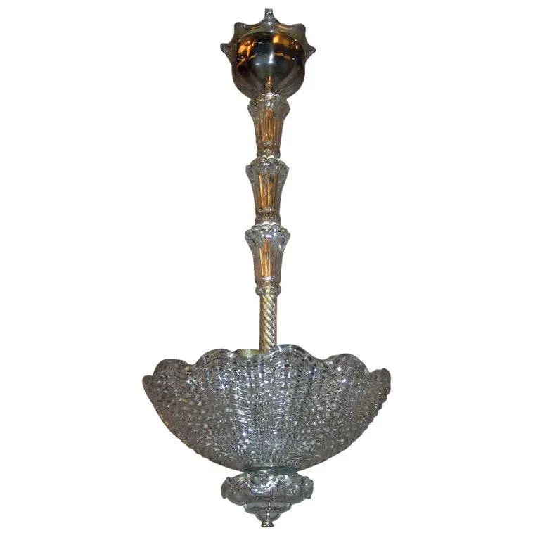 Swedish Orrefors Crystal Pendant Chandelier by Vicke Lindstrand - 5