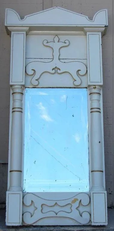 Late Gustavian or Early Biedermeier Painted Wall Mirror - 2