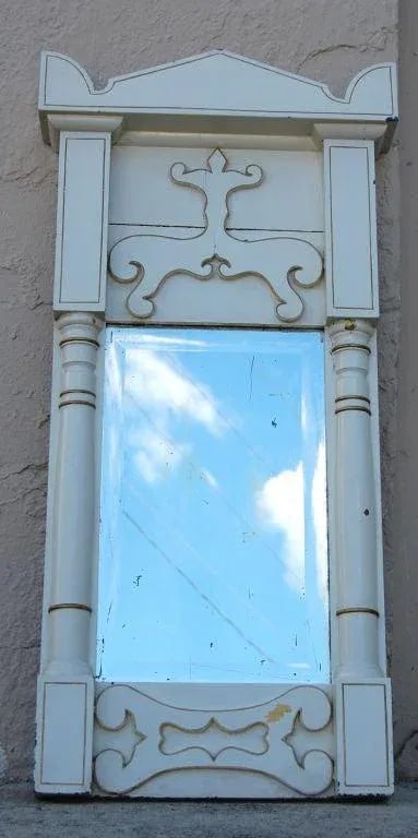 Late Gustavian or Early Biedermeier Painted Wall Mirror - 3