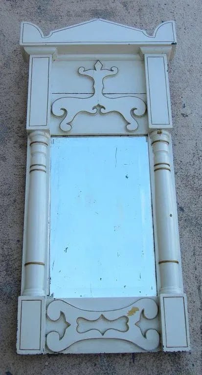 Late Gustavian or Early Biedermeier Painted Wall Mirror - 4