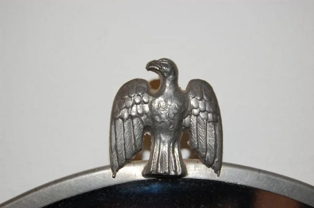 Vintage Swedish Pewter Eagle Mirror and Sconces by Svenskt Tenn - 6