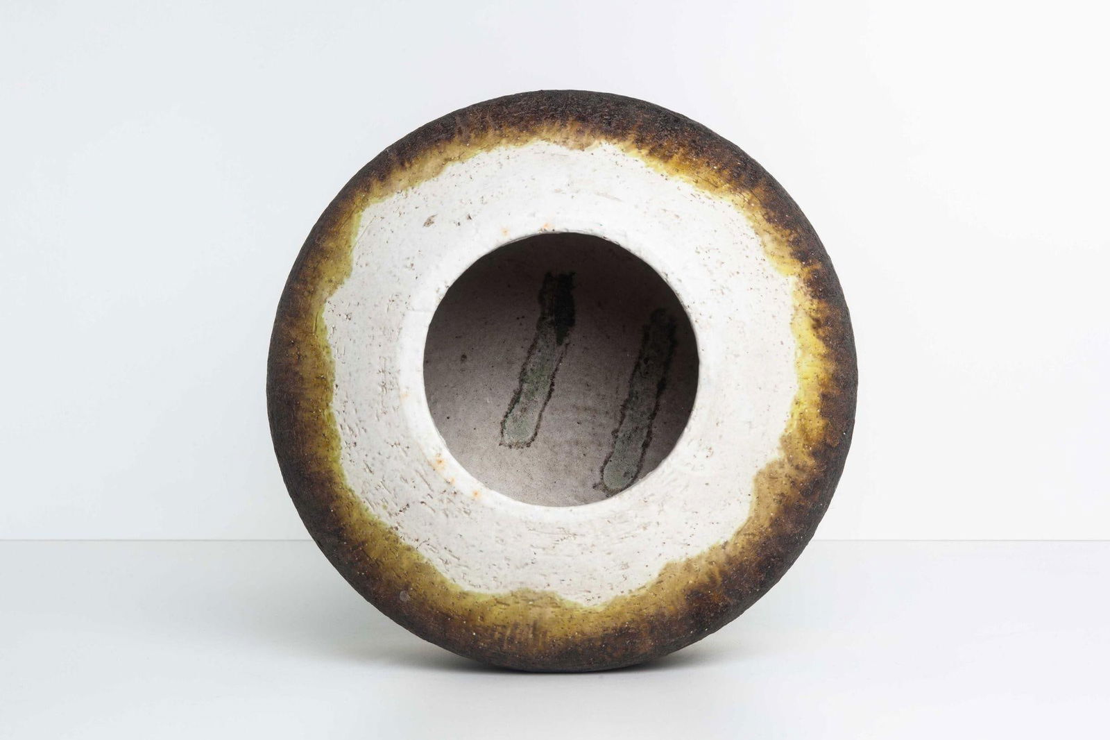 Fantoni for Raymor Vase With Graduated Color Drip Glaze Design - 7