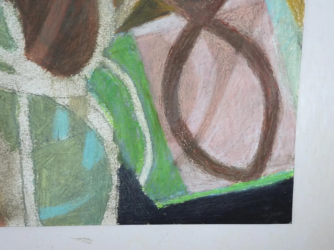 Late 20th Century Mixed Media Abstract Painting - 2