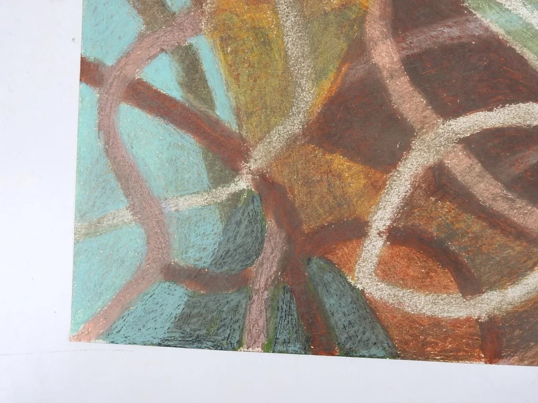 Late 20th Century Mixed Media Abstract Painting - 4