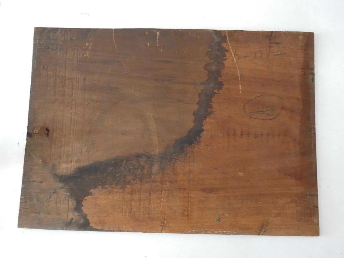 Late 19th Century Barbizon School Landscape With Fisherman Painting - 8