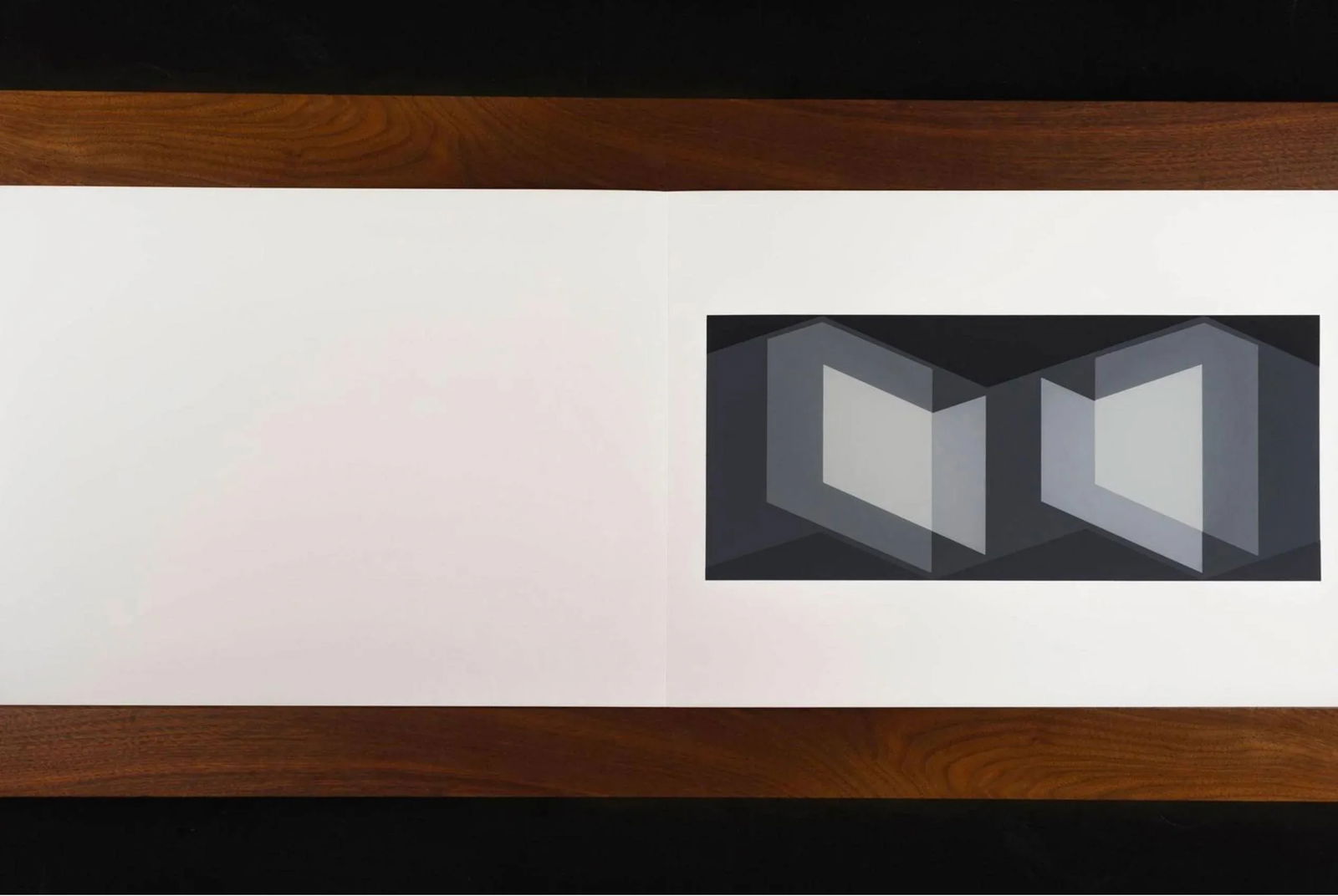 1970s Mid-Century Modern Josef Albers Diptych Silkscreen No. 7 - 2