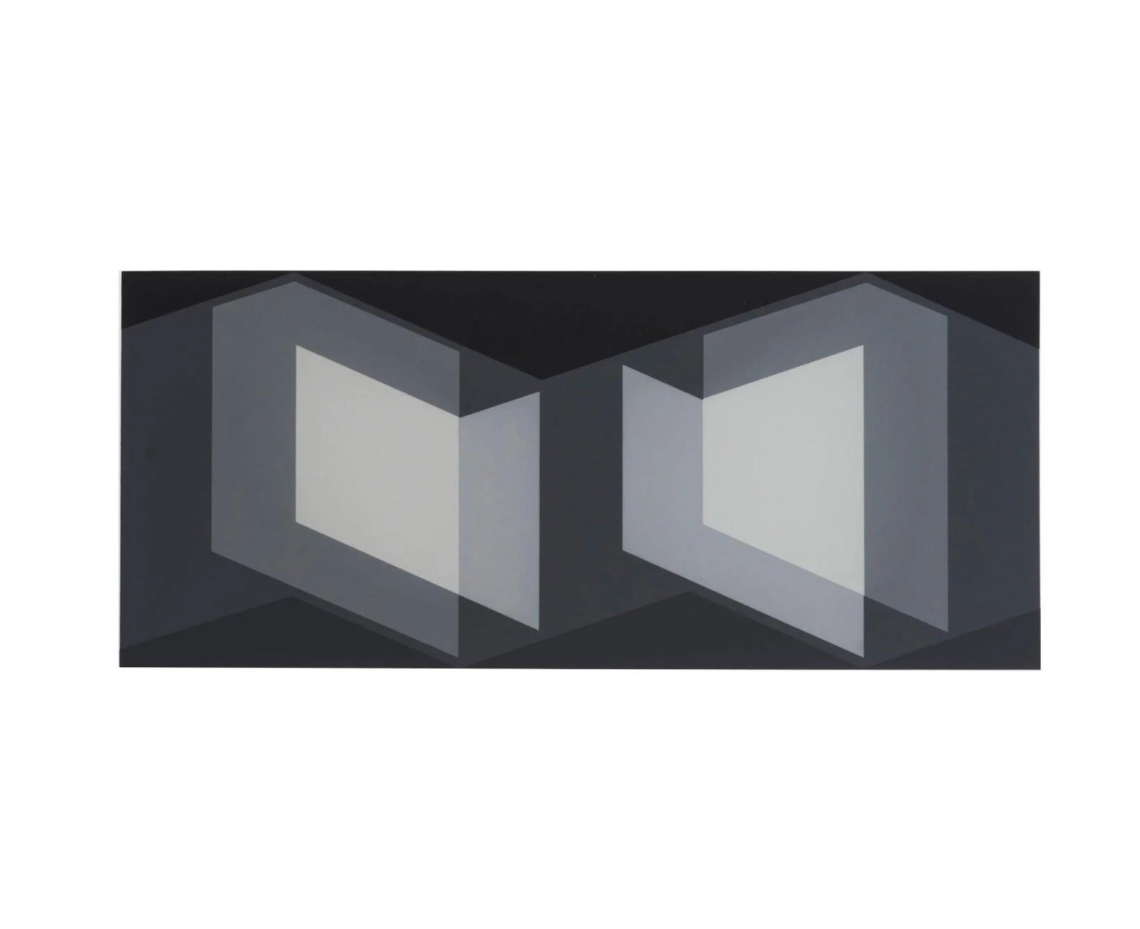 1970s Mid-Century Modern Josef Albers Diptych Silkscreen No. 7 - 6