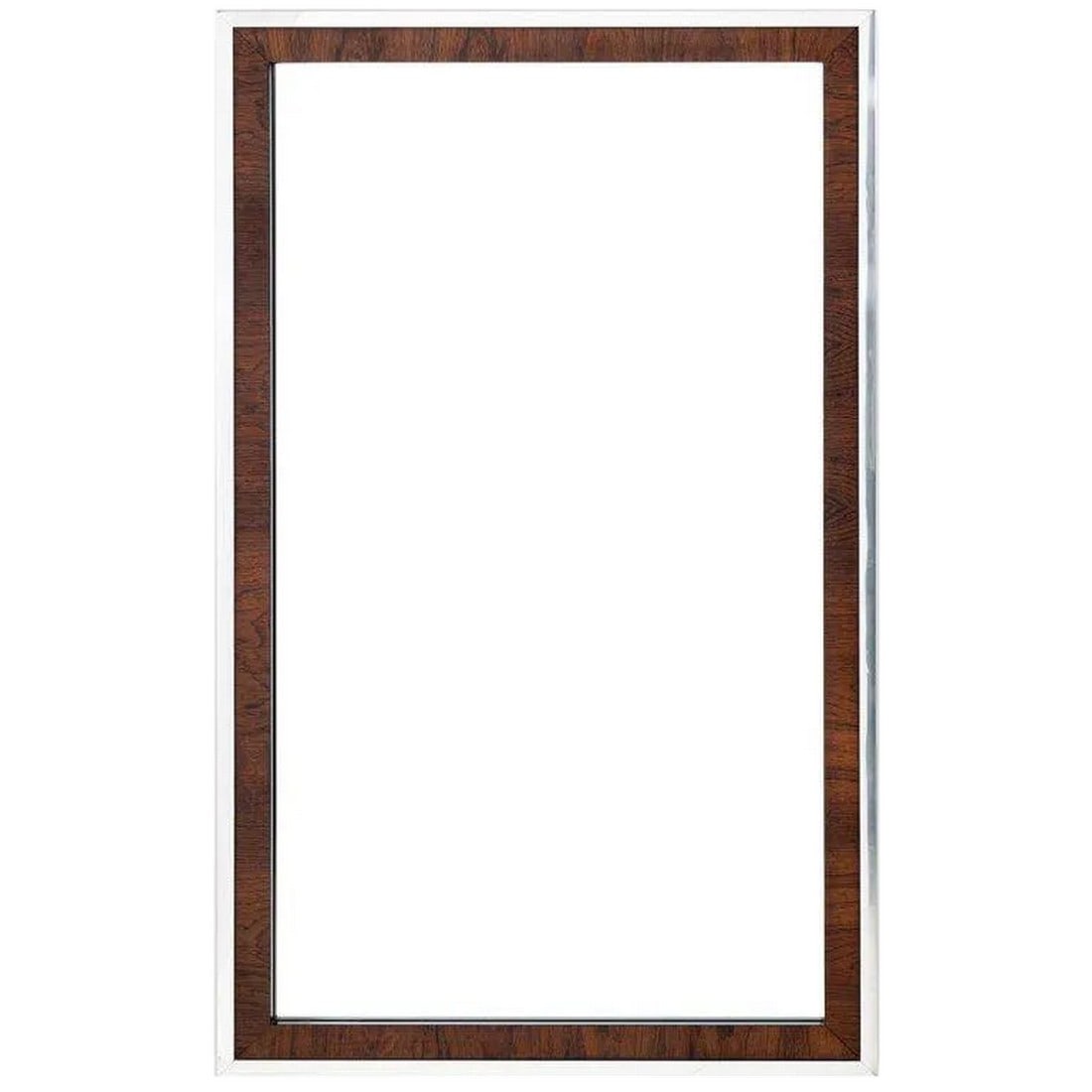 Florence Knoll Rosewood and Chrome Mirror (1 of 4)